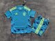 26-27 Spain Blue Goalkeeper Adult Soccer Jersey（成人套装）