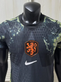 26-27 Netherlands Black Goalkeeper Player Version Soccer Jersey