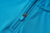 26-27 Spain Lake blue Kids Half Pull Tracksuit #E26023(童装)(半拉链)