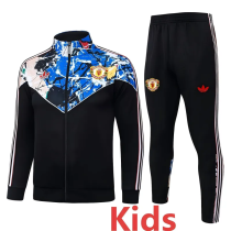 26-27 Man Utd Black Kids Jacket Tracksuit #E26029(童装)