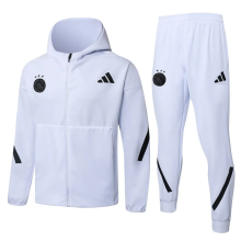 25-26 Ajax White Hoodie Jacket Tracksuit #F631