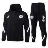 25-26 Ajax Black Hoodie Jacket Tracksuit #F639