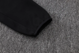 25-26 Ajax Black Hoodie Jacket Tracksuit #F639