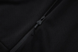25-26 Ajax Black Hoodie Jacket Tracksuit #F639