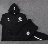 25-26 Ajax Black Hoodie Jacket Tracksuit #F639