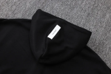 25-26 Ajax Black Hoodie Jacket Tracksuit #F639