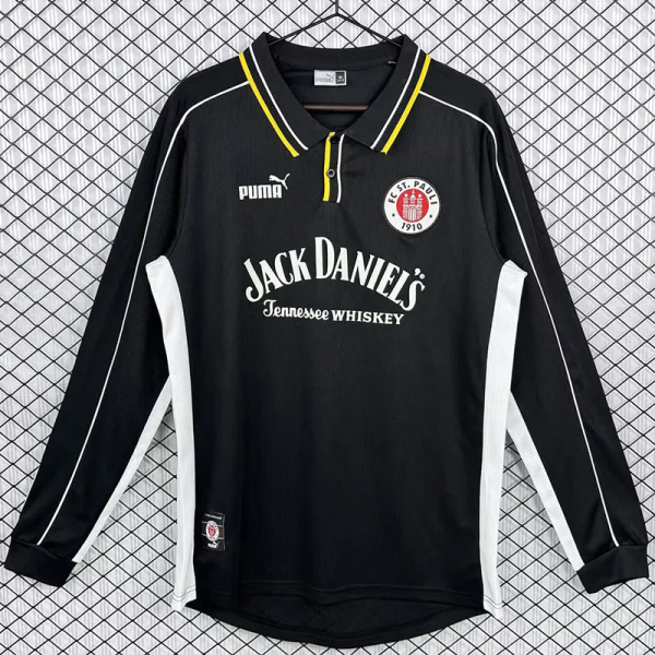 1999-2000 ST PAULI Away Long Sleeve Retro Soccer Jersey (长袖)