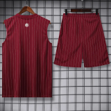 25-26 ARS Brown Red Tank top and shorts suit