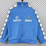 1988-1989 Napoli Mars Blue Retro Windbreaker