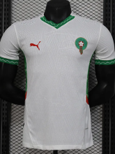 24-25 Morocco Away Player Version Soccer Jersey (带气吼)