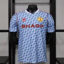 26-27 Man Utd Blue Retro Casual Training shirts