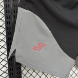 D338 PSG Black gray Casual Short Pants