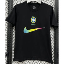 T296 Brazil Black High Quality Casual T-Shirt