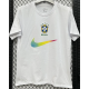 T296 Brazil White High Quality Casual T-Shirt