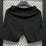A2635 AD Black Casual Short Pants