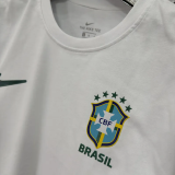 T291 Brazil White High Quality Casual T-Shirt