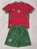 26-27 Morocco Home Kids Soccer Jersey