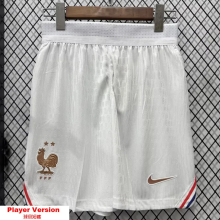 26-27 France Home White Player Version Shorts Pants(球员短裤)