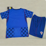 26-27 Croatia Away Kids Soccer Jersey