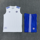 25-26 CHE White Tank top and shorts suit