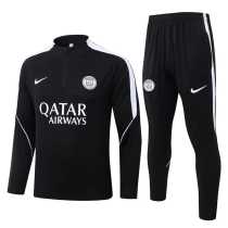26-27 PSG Black Half Pull Tracksuit #B26033(半拉链)