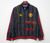 1993-1995 Man Utd Black Gray Windbreaker
