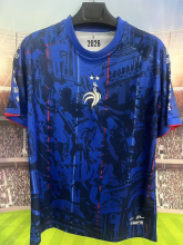 26-27 France Blue Special Edition Training shirts (逗号)