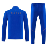 26-27 France Fancy blue Half Pull Tracksuit (半拉链)