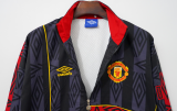 1993-1995 Man Utd Black Gray Windbreaker