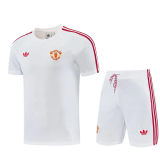 26-27 Man Utd White Training Short Suit