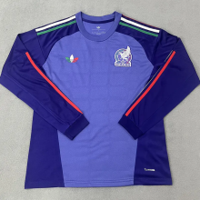 26-27 Mexico Purple Blue Long Sleeve Goalkeeper Soccer Jersey (长袖)