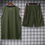 25-26 Bayern Dark green Tank top and shorts suit