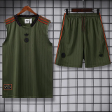 25-26 Bayern Dark green Tank top and shorts suit