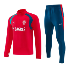 26-27 Portugal Red Half Pull Tracksuit (半拉链)