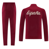 26-27 Spain Brown Red Jacket Tracksuit #01
