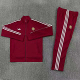26-27 Spain Brown Red Jacket Tracksuit #01