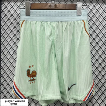 26-27 France Away Player Version Shorts Pants (浅绿色)(球员短裤)