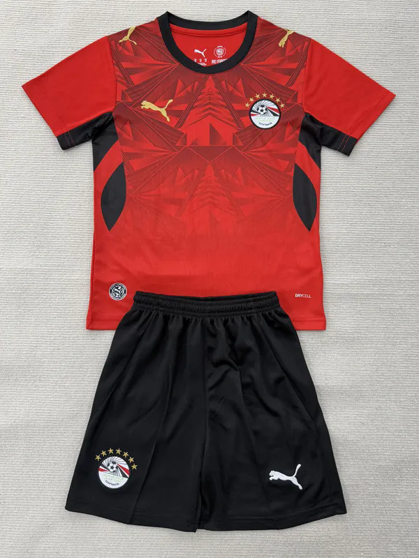 26-27 Egypt Home Kids Soccer Jersey