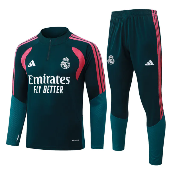26-27 RMA Dark green Half Pull Tracksuit #B26044(半拉链)