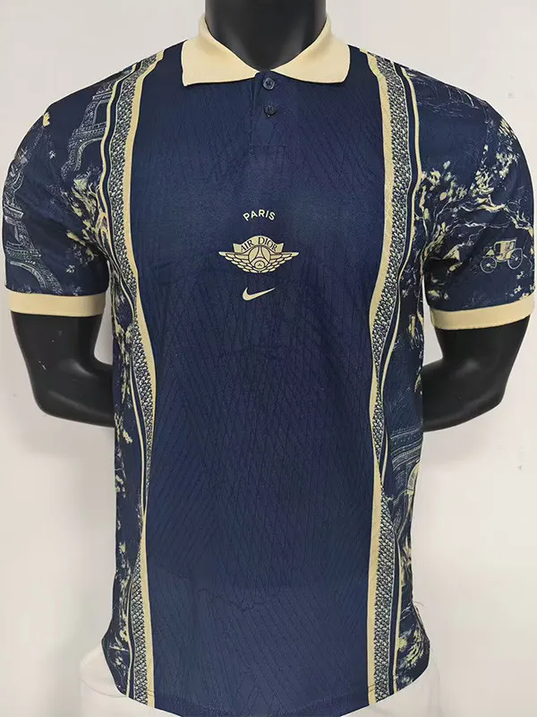 26-27 PSG Blue Black Casual Edition Player Version Training shirts