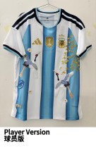 26-27 Argentina Home Player Version Soccer Jersey（刺绣）
