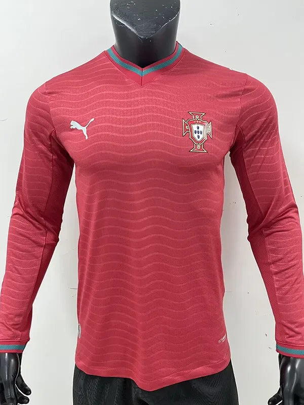 26-27 Portugal Home Long Sleeve Player Version Soccer Jersey (长袖球员)