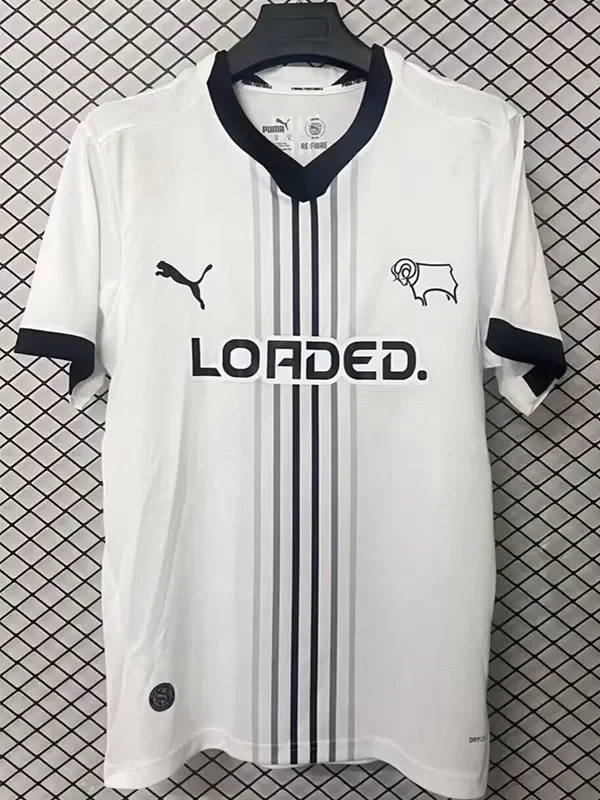 26-27 Derby County Home Fans Soccer Jersey