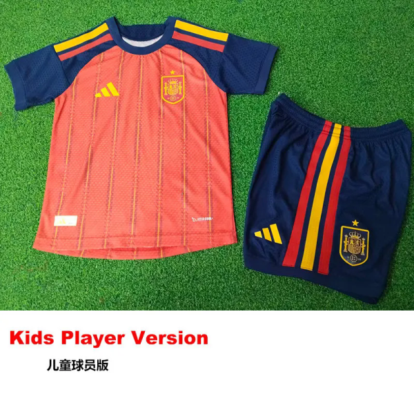 26-27 Spain Home Kids Player Version Soccer Jersey (球员童装)