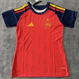 26-27 Spain Home Women Soccer Jersey (女)