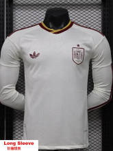 26-27 Spain Away Long Sleeve Player Version Soccer Jersey (长袖球员)