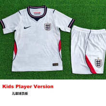 26-27 England Home Kids Player Version Soccer Jersey (球员童装)