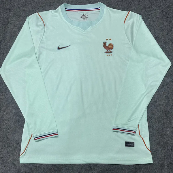26-27 France Away Long Sleeve Soccer Jersey (长袖)