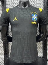 26-27 Brazil Black Player Version Training shirts (黄飞人标)