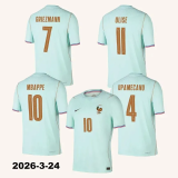 26-27 France Away Kids Soccer Jersey